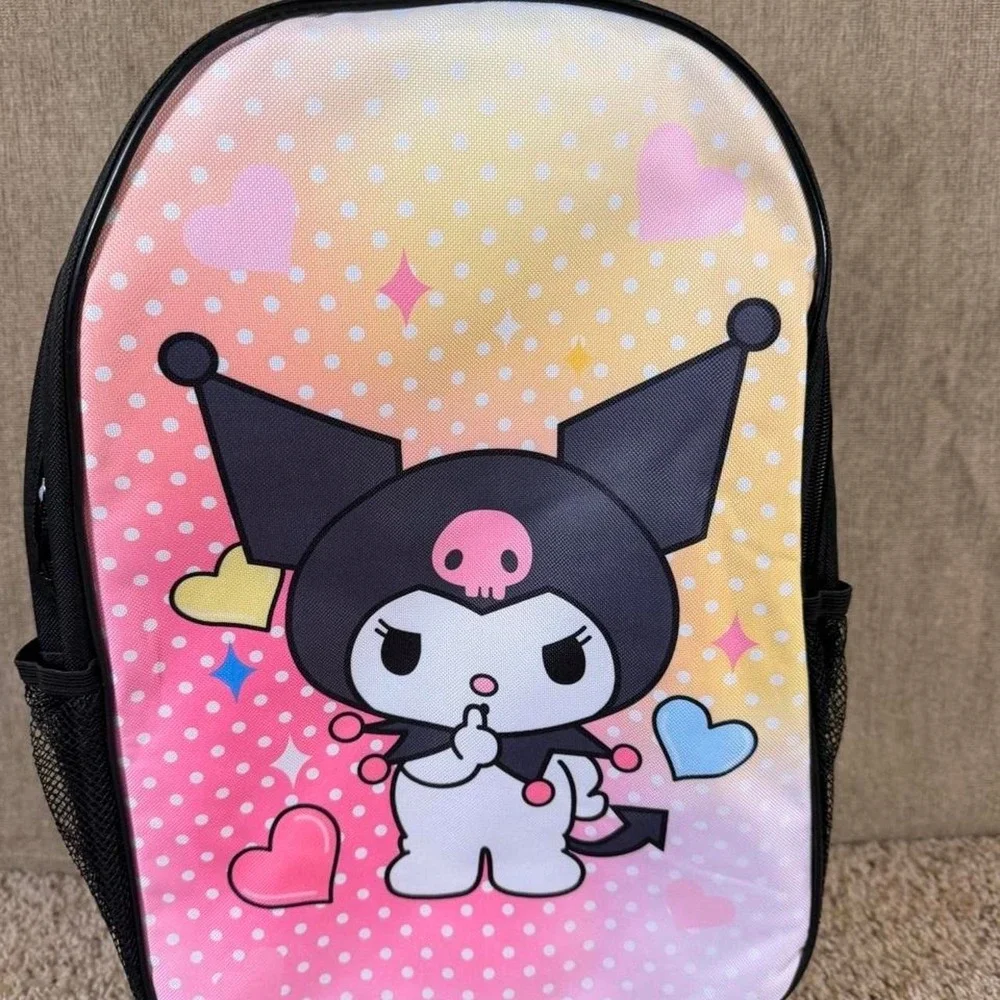 Sanrio Kuromi 3 Piece Backpack Set Lunch Bag Pencil Case